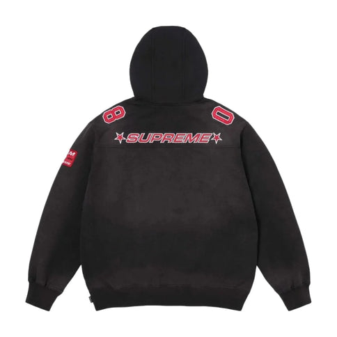 Supreme Football Jersey Hooded Sweatshirt Black