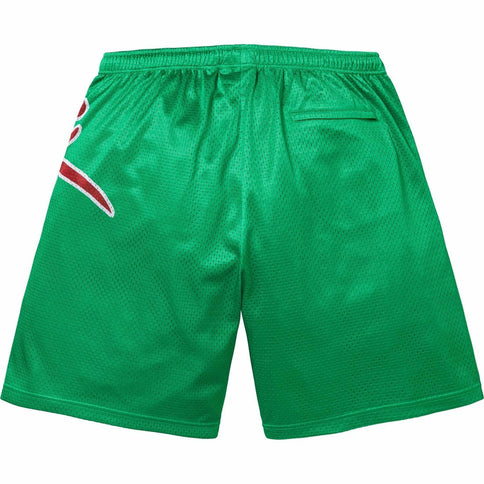 Supreme Big Script Mesh Short 'Green' - INSTAKICKSZ LTD