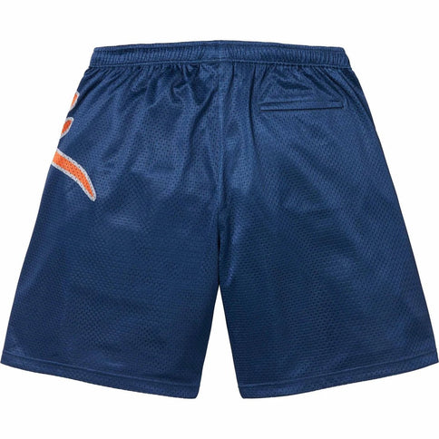 Supreme Big Script Mesh Short 'Navy' - INSTAKICKSZ LTD