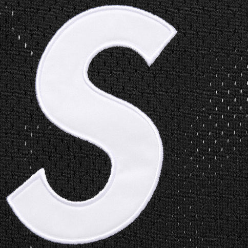Supreme S Logo Baseball Henley Jersey Black - INSTAKICKSZ LTD