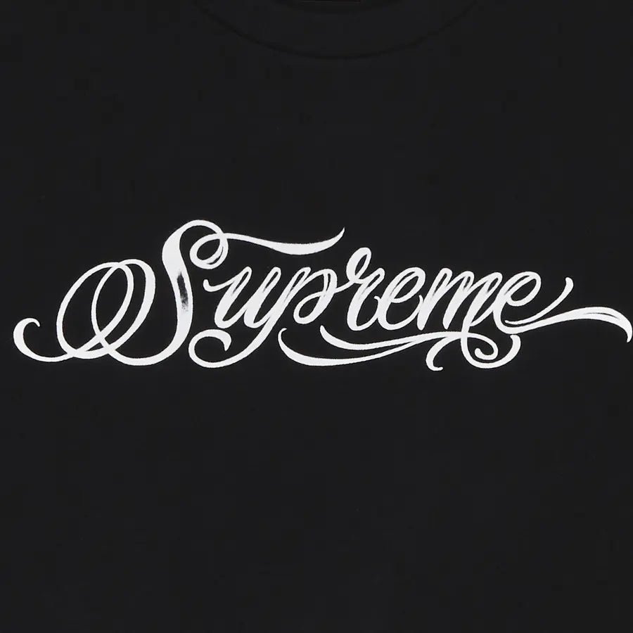 Supreme Script Tee 'Black' BLACK FRIDAY - INSTAKICKSZ LTD