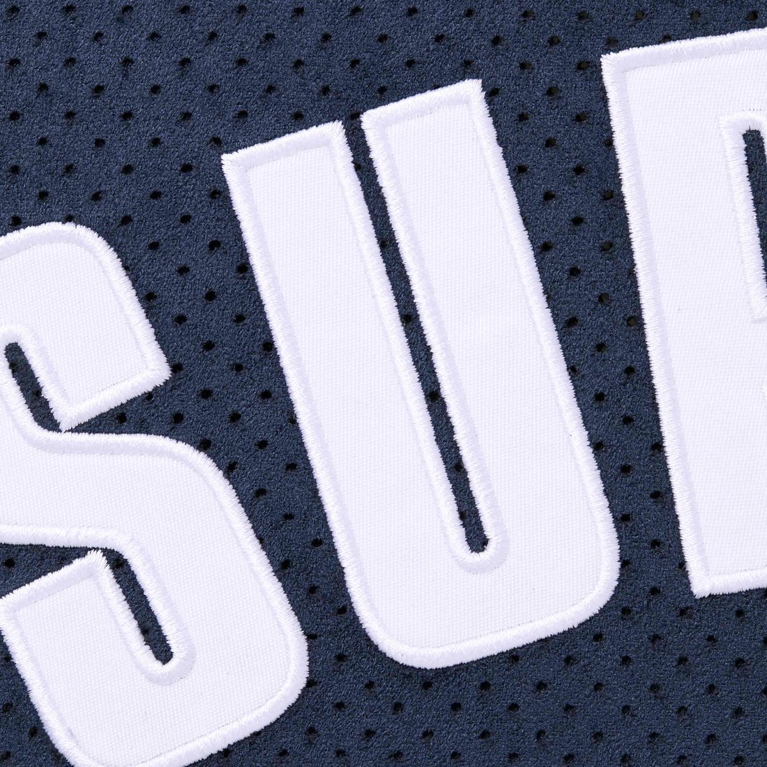 Supreme Ultrasuede Mesh Baseball Jersey Navy - INSTAKICKSZ LTD