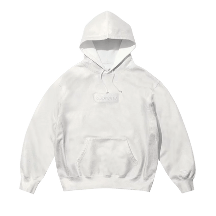 Supreme x MM6 Maison Margiela Foil Box Logo Hoodie 'White' - INSTAKICKSZ LTD