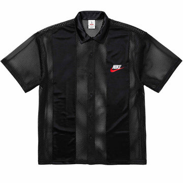 Supreme X Nike Mesh S/S Shirt Black - INSTAKICKSZ LTD