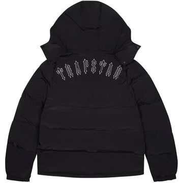 Trapstar Irongate Detachable Hooded Puffer Jacket - Black - INSTAKICKSZ LTD