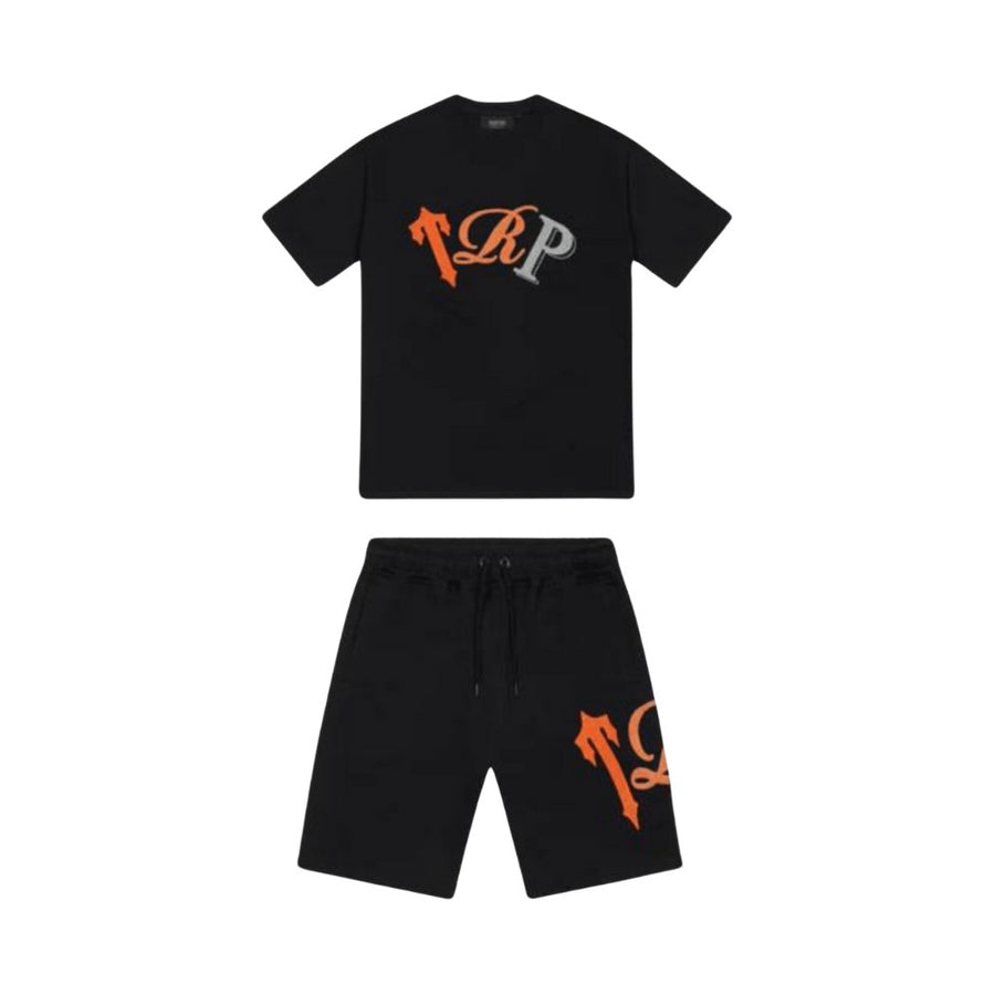 Trapstar TRP Short Set – Black/Orange - INSTAKICKSZ LTD