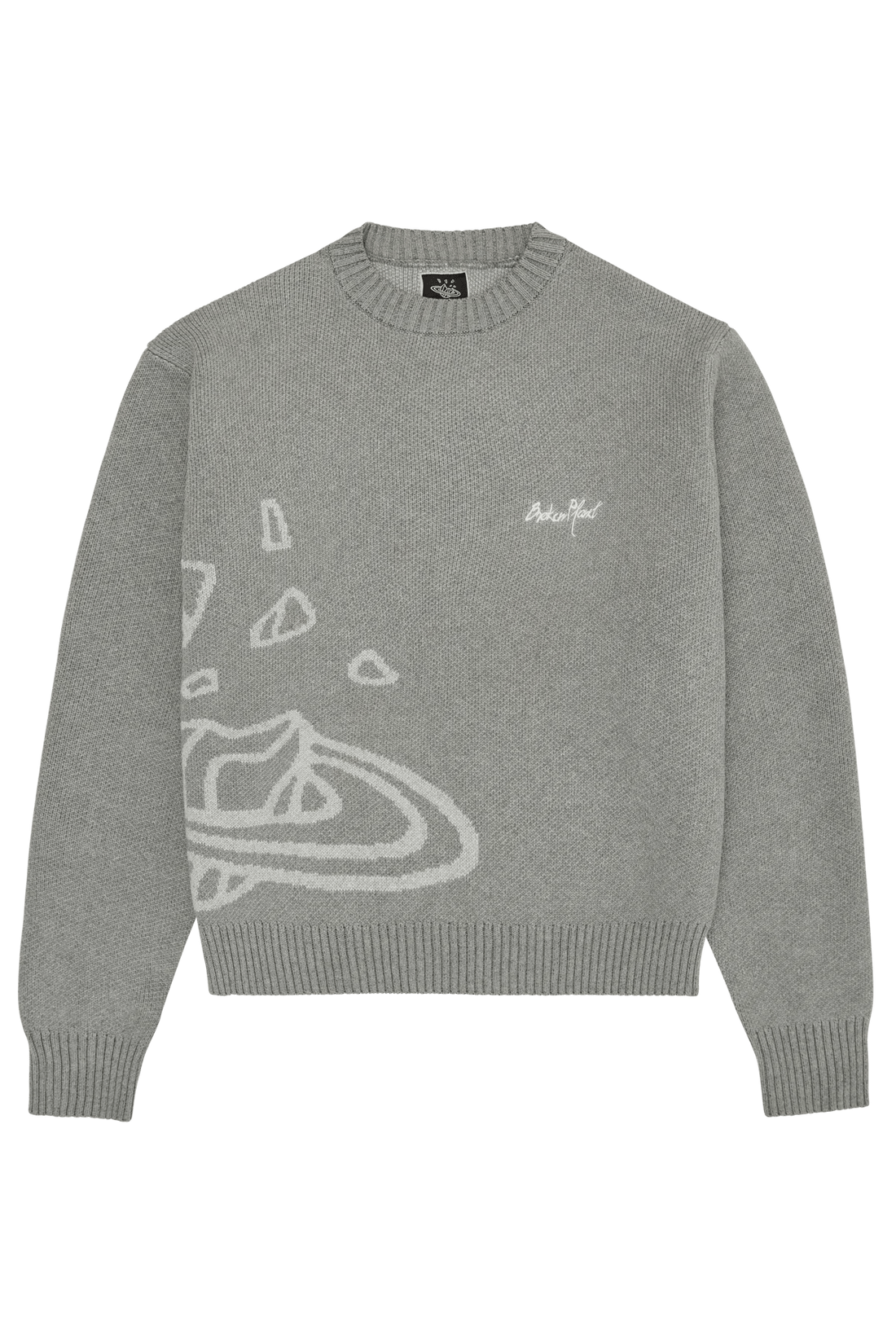 Broken Planet Market Knit Sweater - Heather Gray - INSTAKICKSZ LTD