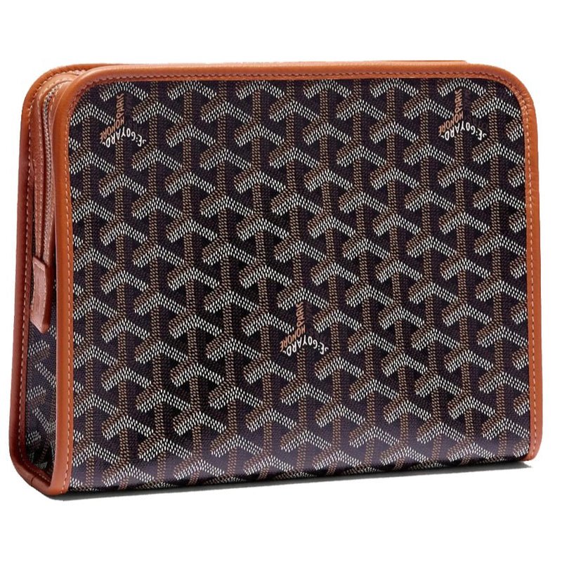 Goyard Jouvence Toiletry Bag MM 'Black/Brown' - INSTAKICKSZ LTD