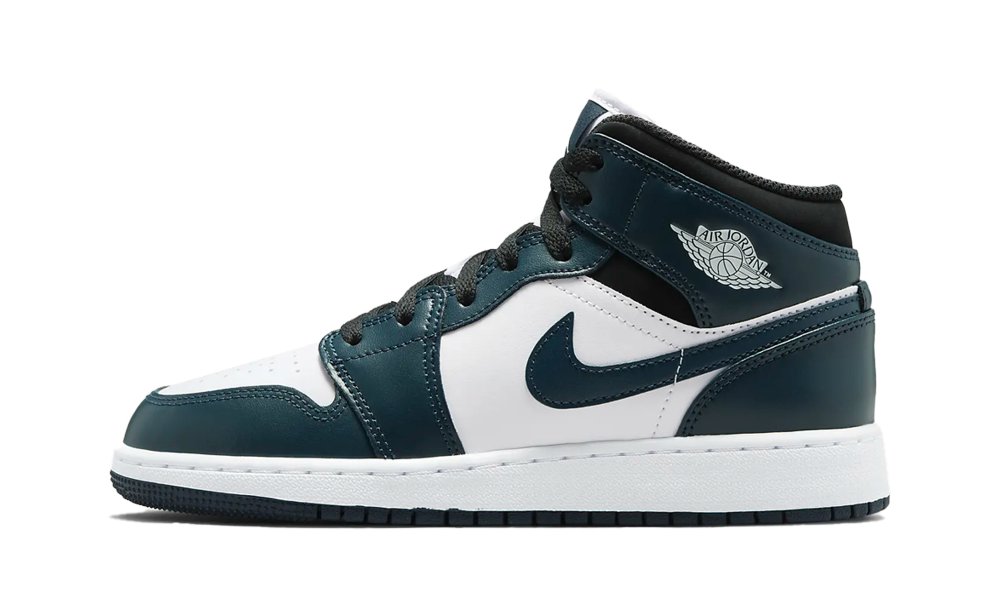 Jordan 1 Mid Dark Teal Armory Navy (GS) - INSTAKICKSZ LTD