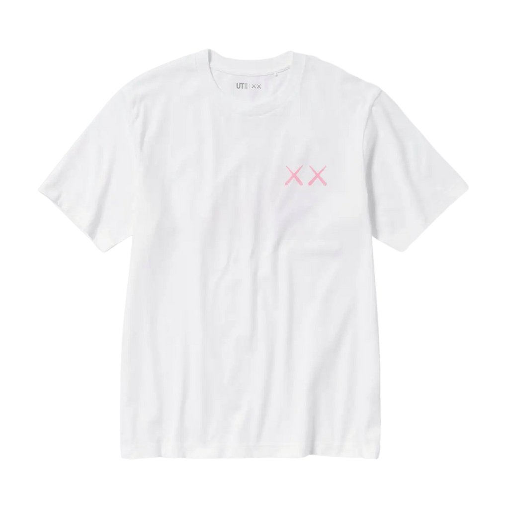KAWS x Uniqlo UT Graphic T-Shirt 'White Pink' - INSTAKICKSZ LTD