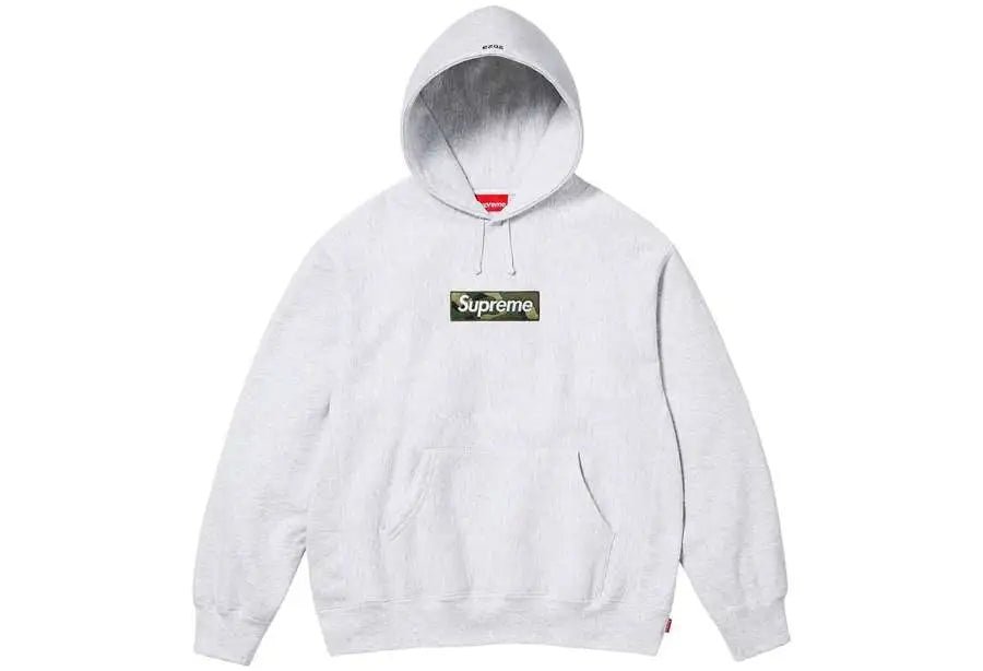 Supreme Box Logo Hooded Sweatshirt Ash Grey (FW23) - INSTAKICKSZ LTD