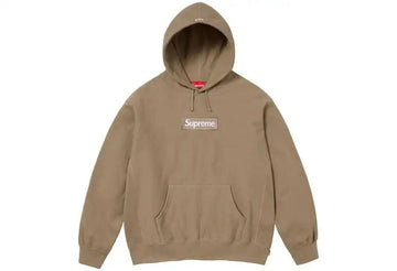 Supreme Box Logo Hooded Sweatshirt Sand (FW23) - INSTAKICKSZ LTD