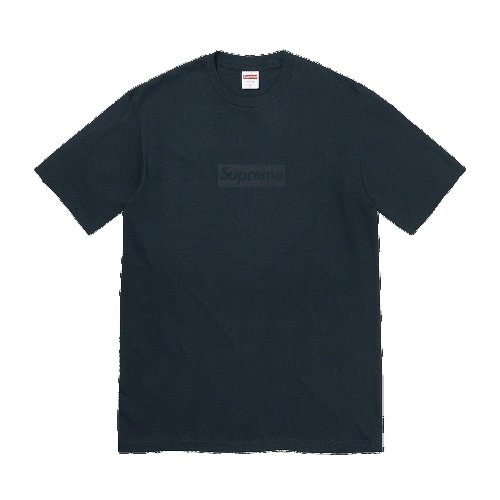 Supreme Tonal Box Logo Tee 'Navy' - INSTAKICKSZ LTD