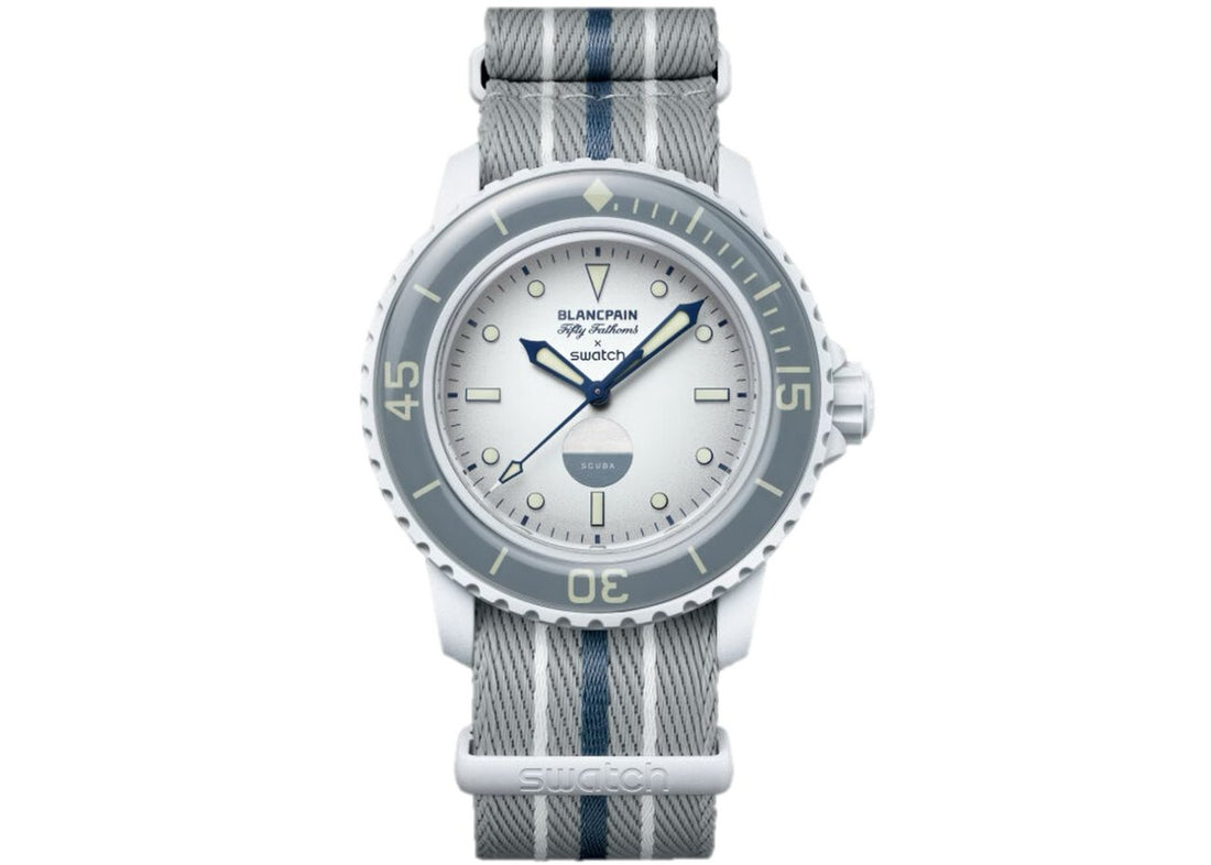 Swatch x Blancpain Bioceramic Scuba Fifty Fathoms Antarctic Ocean (SO35S100) - INSTAKICKSZ LTD