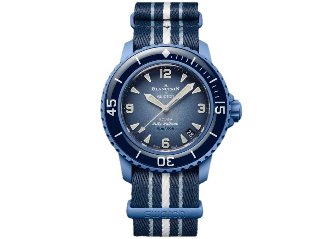 Swatch x Blancpain Bioceramic Scuba Fifty Fathoms Atlantic Ocean (SO35A100) - INSTAKICKSZ LTD