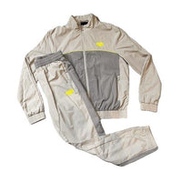 Synaworld ‘Syna Logo’ Shell Tracksuit - Cream/Grey/Yellow - INSTAKICKSZ LTD